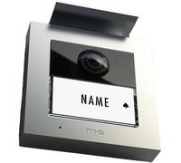 ME VS-21 S - Sonnette de porte vidéo avec contrôle d'accès RFID, argent