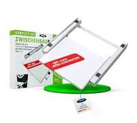 m-e ZR-56 Cadre intermédiaire pour sèche-linge et machine à laver - Cadre de connexion avec étagère - Empilage et fixation stables - Raccord de machine à laver et sèche-linge pour appareils de 60 cm