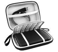 M.G.R.J® Housse de transport portable pour disque dur externe Western Digital My Passport/Elements/WD P10 500 Go/1 To/2 To USB 3.0 avec sauvegarde automatique (Noir)