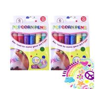 M?gical Stylos, Puffy Art Safe M ?gical Popcorn Stylos à pointe en feutre, stylos à pointe flottante pour enfants Créer un stylo créatif à encre flottante, stylo sans danger pour dessiner,