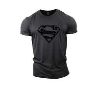 (M,Gray)Superman Vascular Gym Training Top