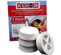 M&H-24 Amortisseurs de vibrations Machines à laver et sécheuses - Pad Universal Anti Vibration Pièces de Rechange Accessoires pour Bosch, Privileg, AEG, Siemens Tampons Amortisseurs en Caoutchouc