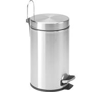 M-Home | Poubelle à Pédale / Salle de Bain | Inox | Chromé | Ø 29 cm / h. 45 cm / 20 L | INX160