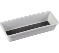 M-Home | Range Tiroir | Bi-Matière Plastique Blanc et Silicone Gris | 9,5 x 24,7 x 5,3 cm | SPACE SYSTEM | PLS253