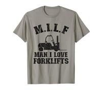 M.I.L.F Man I Love Forklifts Blagues drôle de chariot élévateur T-Shirt