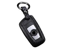 M.JVisun Doux Silicone Caoutchouc Coques de Clés Porte-clés pour BMW Série 1 Série 2 Série 3 Série 4 Série 5 Série 6 Série 7 5GT GT3 GT5 X1 X3 X4 M2 M3 M4 M5 M6 Clé de Voiture - Noir - Rond Porte-clé