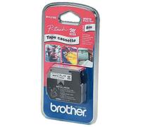 [M-K 233 BZ] BROTHER M-Tape M-K233 cassette de ruban 12 mm Bleu sur Blanc