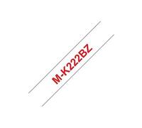 M-K222BZ - Plastique - rouge sur blanc - Rouleau (0,9 cm x 8 m) 1 cassette(s) ruban - pour P-Touch PT-55, PT-55P, PT-90