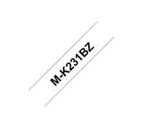 M-K231BZ - Noir sur blanc - Rouleau (1,2 cm x 8 m) 1 cassette(s) bande d'étiquettes - pour P-Touch PT-55, PT-65, PT-75, PT-80, PT-85, PT-90, PT-BB4,