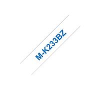 M-K233BZ - Bleu sur blanc - Rouleau (1,2 cm x 8 m) 1 unités bande imprimante - pour P-Touch PT-55, PT-55P, PT-65, PT-75, PT-90, PT-BB4