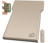 M KARMATER Matelas pneumatique pour voiture et camping avec pompe à air, matelas de voiture en mousse à mémoire de forme très épais, plate-forme de couchage autogonflante, matelas pneumatique SUV et