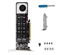 M-Key NVME SSD Expansion Split Card, PCIE 4.0 x16 vers M.2 Expansion Split Card