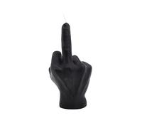 M.Kritzinger's Bougie majeur XXL « Grincheux des fêtes », 9 x 18 cm, noire