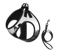 M Laisse gilet harnais pour chien - Petite taille Tracteur Agriculture Imprimé Tranquil Ensemble laisse pour animal domestique Ensemble de laisse Réfléchissant pour l'extérieur et la promenade du