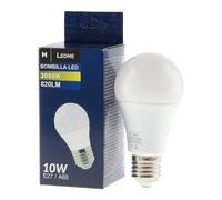 M Ledme - Ampoule LED E27 A60 10 W (Eq. 90 W), lumière blanche chaude (3000 k), culot E27, 820 lumens, IP20, ouverture du faisceau de lumière 270°, efficacité énergétique et faible consommation