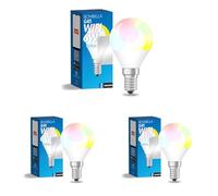 M Ledme - Ampoule LED intelligente WiFi, pas besoin de Hub, [Smarthome], Dimmable, 6W 600LM 80W équivalent, RGB & 2700K-6500K blanc froid à chaud, compatible avec Alexa/Google Home/Siri (Lot de 3)
