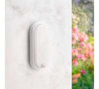 M Ledme - Applique LED avec détecteur de mouvement sphérique 12 W PIR 360°, lumière chaude 4 500 K, étanche IP54, lampe moderne pour jardin, patio et terrasse, Noir