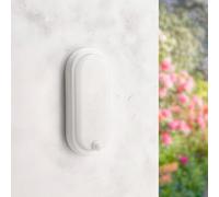 M Ledme - Applique LED avec détecteur de mouvement sphérique 12 W PIR 360°, lumière froide 6 000 K, étanche IP54, lampe moderne pour jardin, patio et terrasse