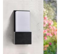 M Ledme - Applique murale d'extérieur LED Fit 10W, lumière chaude 3000K, étanche IP54, lampe moderne pour jardin, patio et terrasse