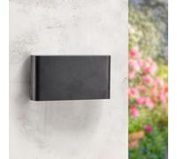 M Ledme - Applique murale LED 10 W, lumière chaude 3 000 K, étanche IP54, design moderne pour jardin, terrasse, entrée et patio