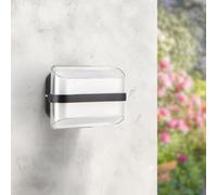 M Ledme - Applique murale LED Arrow 10W, blanc chaud 3000K, 920 lm, angle d'éclairage de 180 °, étanche IP54, idéale pour l'éclairage extérieur de jardin, terrasse, façade ou entrée