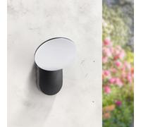 M Ledme - Applique murale LED Hubb 10W pour extérieur, lumière chaude 3 000 K, 920 lumens, étanche IP54, finition noire moderne, éclairage décoratif pour terrasse, jardin ou façade