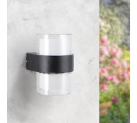 M Ledme - Applique murale LED Ian 10W, blanc chaud 3000K, 920 lm, angle d'éclairage 120 °, étanche IP54, idéale pour l'éclairage extérieur de jardin, terrasse, façade ou entrée