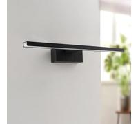 M Ledme - Applique murale LED pour miroir de salle de bain Plex 12 W 60 cm, blanc neutre 4000 K, étanche IP44, se fixe sur miroirs, meubles ou murs, 600x51x128mm (H)