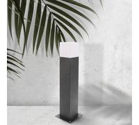 M Ledme - Balise d'extérieur Série Design, culot E27, étanche IP54, finition noire. Idéal pour les jardins, terrasses, entrées et façades (ampoule non incluse).