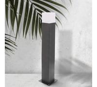 M Ledme - Balise d'extérieur Série Design Plus, culot E27, étanche IP54, finition noire. Idéal pour les jardins, terrasses, entrées et façades (ampoule non incluse).