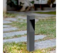 M Ledme - Balise LED Bornos Grey 10W, 1000 lumens, lumière chaude à froide réglable, CCT, étanche IP65, 80 cm, pour jardin, terrasse, entrées et patios.