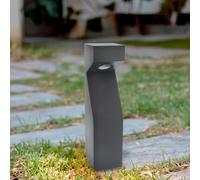 M Ledme - Balise LED Bornos Plus Black 10W, 1000 lumens, lumière chaude à froide réglable, CCT, étanche IP65, 80 cm, pour jardin, terrasse, entrées et patios.