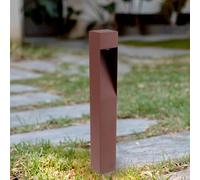 M Ledme - Balise LED Bornos Plus Brun rouille 10W, 1000 lumens, lumière réglable du chaud au froid (3CCT), COB, étanche IP65, 50 cm, pour jardin, allées, entrées et patios.