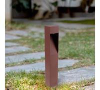 M Ledme - Balise LED Bornos Rust Brown 10W, 1000 lumens, lumière chaude à froide réglable, CCT, étanche IP65, 80 cm, pour jardin, terrasse, entrées et patios.