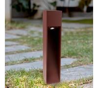 M Ledme - Balise LED Cora Plus brun rouille 10W, 1000 lumens, lumière chaude à froide réglable, CCT, étanche IP65, 80 cm, pour jardin, terrasse, entrées et patios.