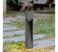 M Ledme - Balise LED Cora Plus gris 10W, 1000 lumens, lumière chaude à froide réglable, CCT, étanche IP65, 80 cm, pour jardin, terrasse, entrées et patios.