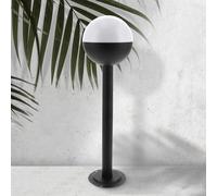 M Ledme - Balise LED extérieure Plus série Cam, douille E27, IP44 étanche, finition noire. Idéale pour entrées, façades, jardins (Ampoule non incluse).