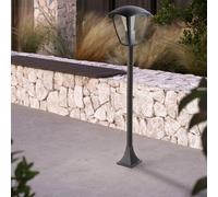 M Ledme - Balise LED Extérieure Série Ronse Plus, Étanche IP44, Douille E27, Style Classique en Noir, Acier/PMMA, Idéale pour Jardins et Chemins, Puissance Max. 40W (Sans Ampoule)