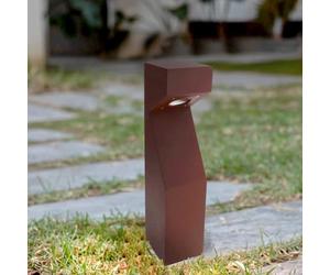 M Ledme - Balise LED extérieure Teba Brun Rouille 10W 1000LM avec 3CCT réglable, COB, IP65, 60 cm. Idéale pour les jardins, les chemins, les entrées et les patios.