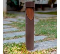 M Ledme - Balise LED Milu brun rouille 10W, 1000 lumens, lumière chaude à froide réglable, CCT, étanche IP65, 80 cm, pour jardin, terrasse, entrées et patios.