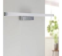 M Ledme - Éclairage LED pour miroir de salle de bain 9W, 60 cm, blanc neutre 4000K, étanche IP44, fixation facile sur miroir, meuble ou mur, dimensions : 600X45X103 mm