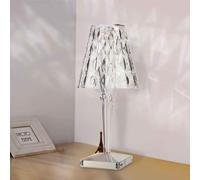 M Ledme - Lampe de chevet, veilleuse rechargeable, température de couleur CCT, intensité variable en lumière froide, neutre ou chaude, finition transparente. LM9065