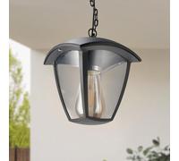 M Ledme - Lampe de plafond LED extérieure série Ronse, douille E27, IP44 étanche, finition noire. Idéal pour jardins, terrasses, entrées et porches (ampoule non incluse)