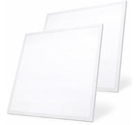 M Ledme - Lot de 2 panneaux LED 60x60 cm 42W, blanc neutre 4500K, 4200 lumens, driver inclus, encastrables, idéaux pour les bureaux. Installation facile. LM5315. [Classe énergétique F]