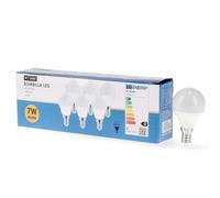M Ledme - Pack de 6, Ampoule LED E14 G45 7W, Lumière Neutre (4000k), Douille E14, 630 Lumen, IP20, Ouverture Faisceau Lumineux 200°, Efficacité Énergétique et Faible Consommation. LM7607