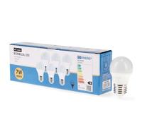 M Ledme - Pack de 6, Ampoule LED E27 G45 7W, Lumière Neutre (4000k), Douille E27, 630 Lumen, IP20, Ouverture du Faisceau Lumineux 200°, Efficacité Énergétique et Faible Consommation. LM7604