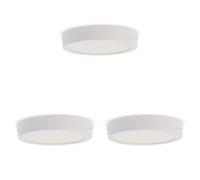 M Ledme - Panneau de surface Slim Series 12W, 2000lm, lumière froide (6000k). Plafonnier d'intérieur IP20. Idéal pour salle de bain, cuisine, chambre. Facile à installer, LM5240. (Lot de 3)