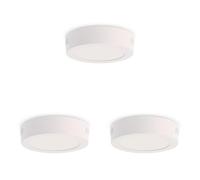 M Ledme - Panneau de surface Slim Series 6W, 600lm, lumière neutre (4500k). Plafonnier d'intérieur IP20. Idéal pour salle de bain, cuisine, chambre. Facile à installer, LM5290. (Lot de 3)