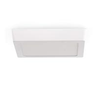 M Ledme - Plafonnier carré Slim Series, 12 W, 1 200 lm, lumière chaude (3 000 K). Plafonnier d'intérieur IP20. Idéal pour cuisine, chambre, salle de bain. Installation facile, LM5252.