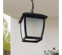 M Ledme - Plafonnier House Series - Étanche IP44, culot E27, en acier noir et verre, pour jardin, terrasse ou entrée (ampoule non incluse)